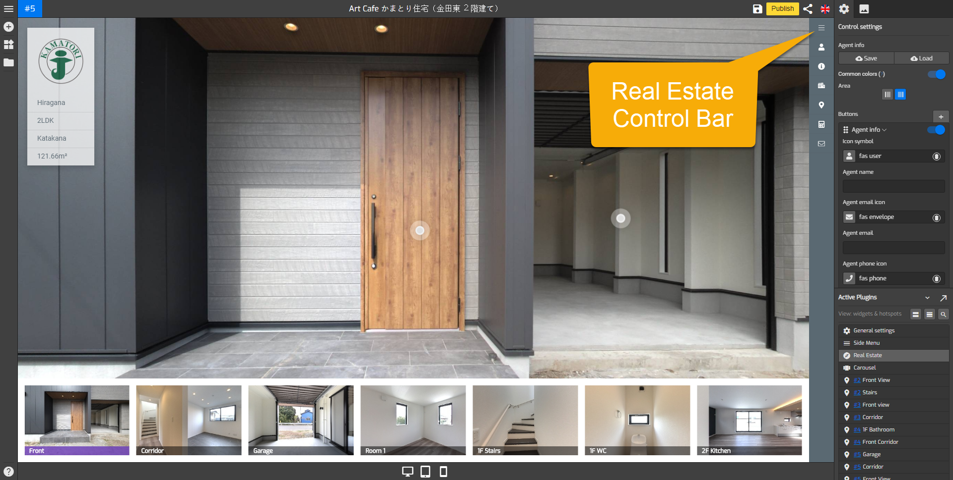 Overlay Real Estate Control Bar