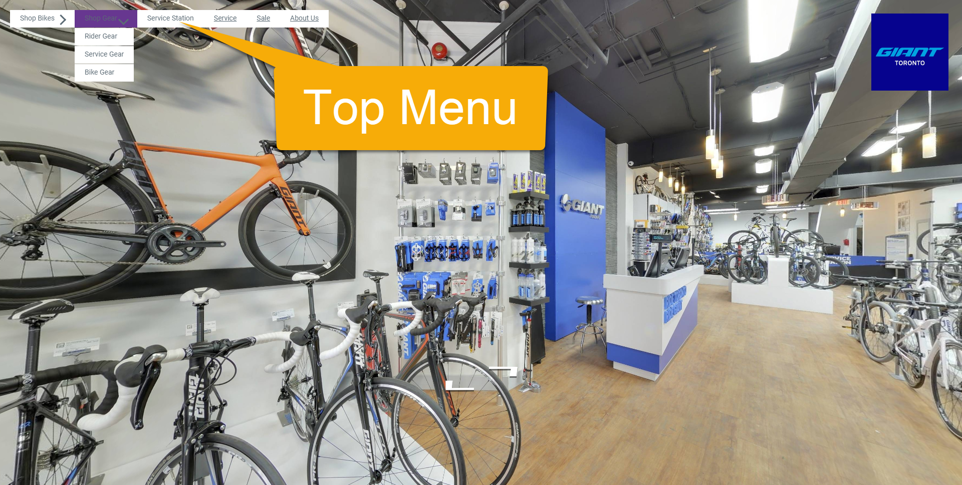 Overlay – Top Menu